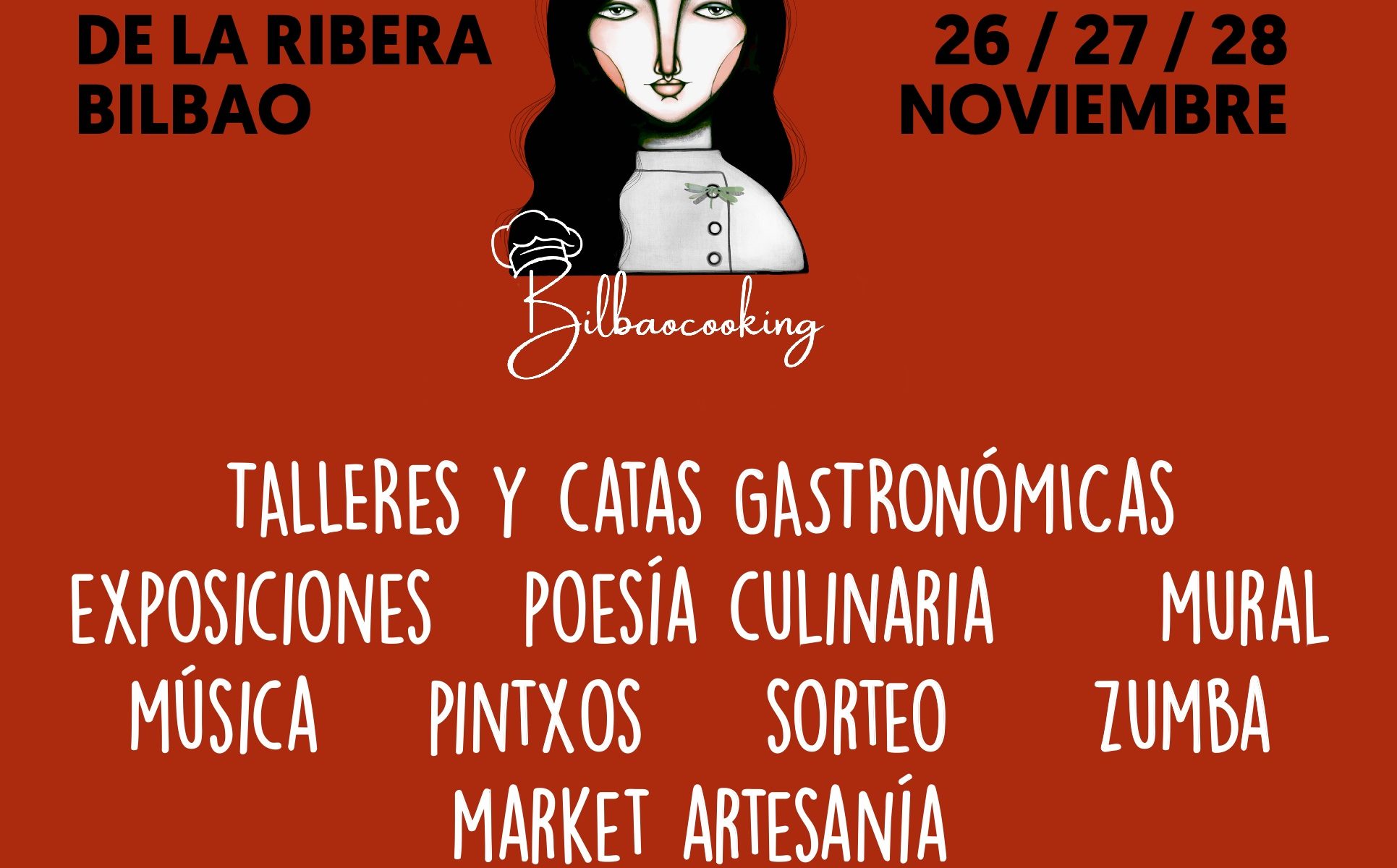 Cartel de actividades de La Bernarda y Bilbaocooking