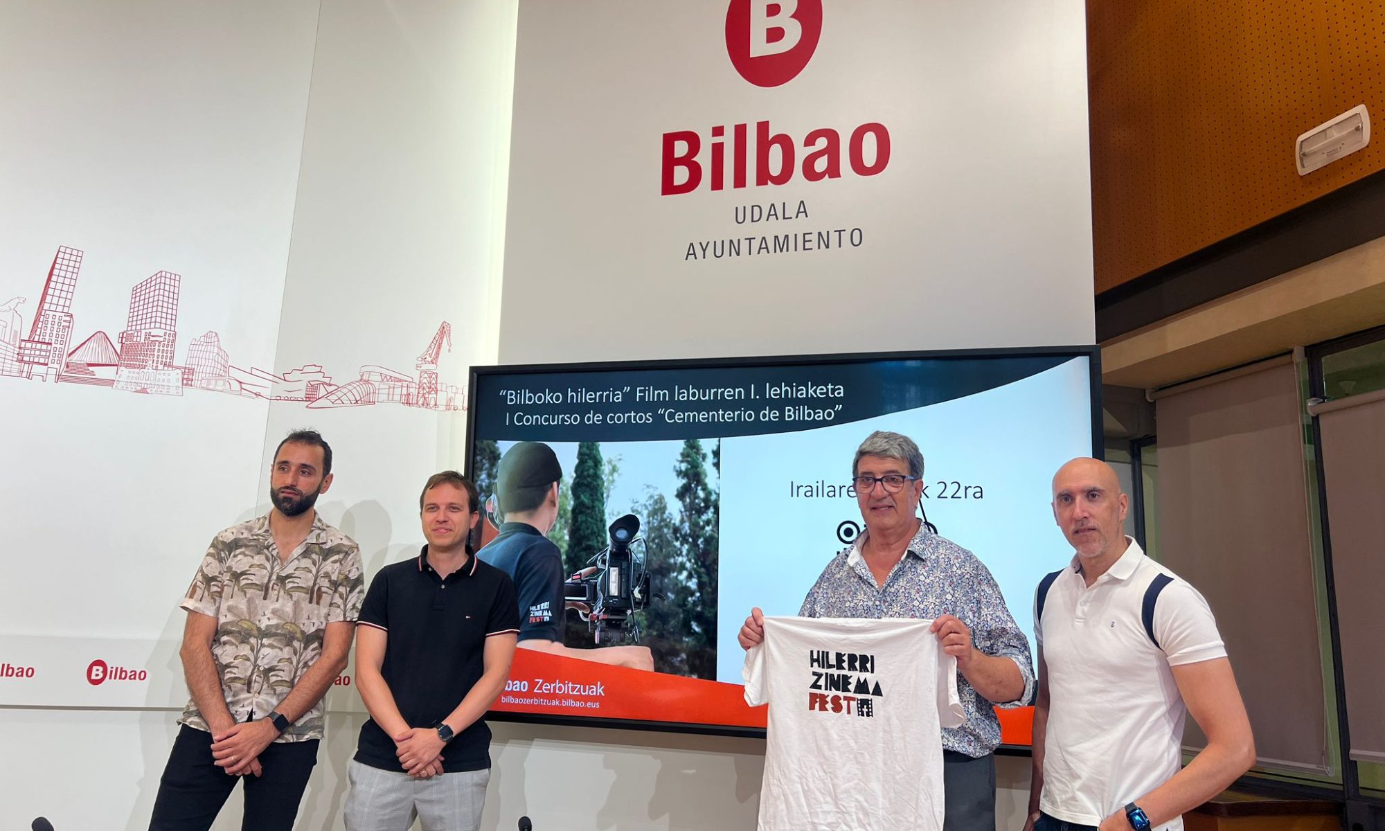 Rueda de prensa de presentación del I Concurso de cortometrajes 'Cementerio de Bilbao'