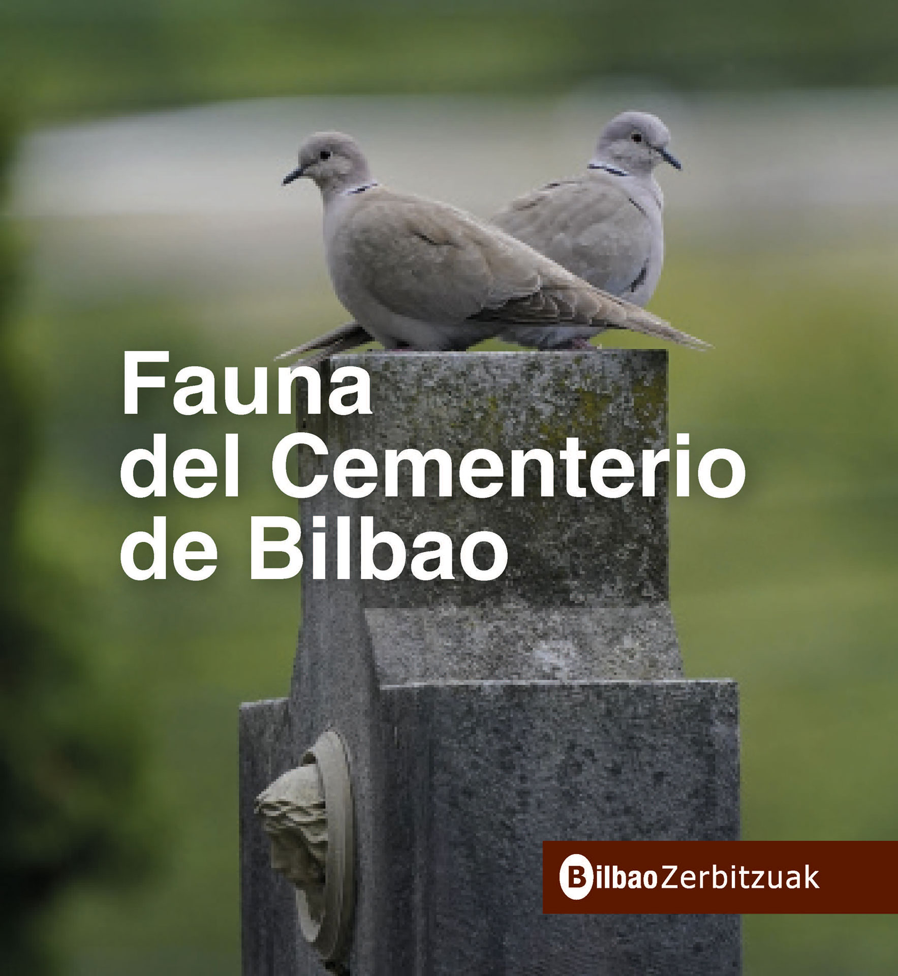Portada del libro de fauna del Cementerio de Bilbao